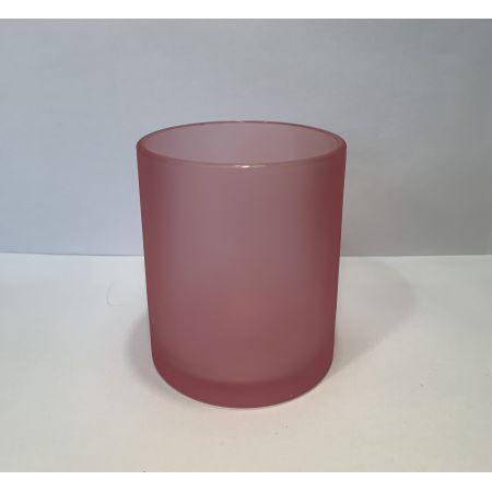 Słoik szklany mrożony matowy na świecę 250 ml różowy brązowy niebieski czerwony fioletowy