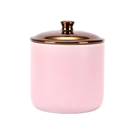 Słoik matowy ceramiczny na świecę z ozdobną pokrywką 220 ml 320 ml