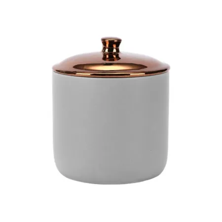 Słoik matowy ceramiczny na świecę z ozdobną pokrywką 220 ml 320 ml