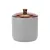 Słoik matowy ceramiczny na świecę z ozdobną pokrywką 220 ml 320 ml